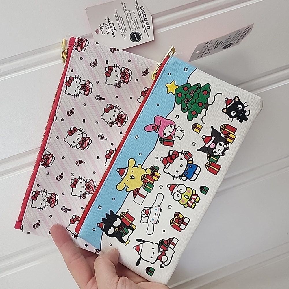 Hello Kitty Set of Two Pencil Pouches bags new